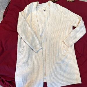 Universal Thread Cream Ribbed Cardigan